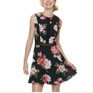 Disney Princess Floral Illusion Skater Dress XS